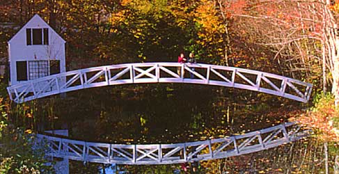 Fall Foliage in ME - Rainbow Bridge at Mount Desert Island - Photo Credit Maine Office of Tourism