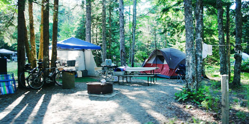 Campgrounds in Mains